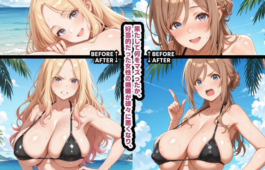 【エロ同人漫画】メチャクチャに嫌われてからのレ●プが一番気持ち良いから。【星南＆莉波】-0枚目