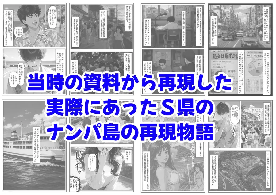【エロ同人漫画】『処女捨て島』昭和に俺が転生したらエロすぎた史実-6枚目