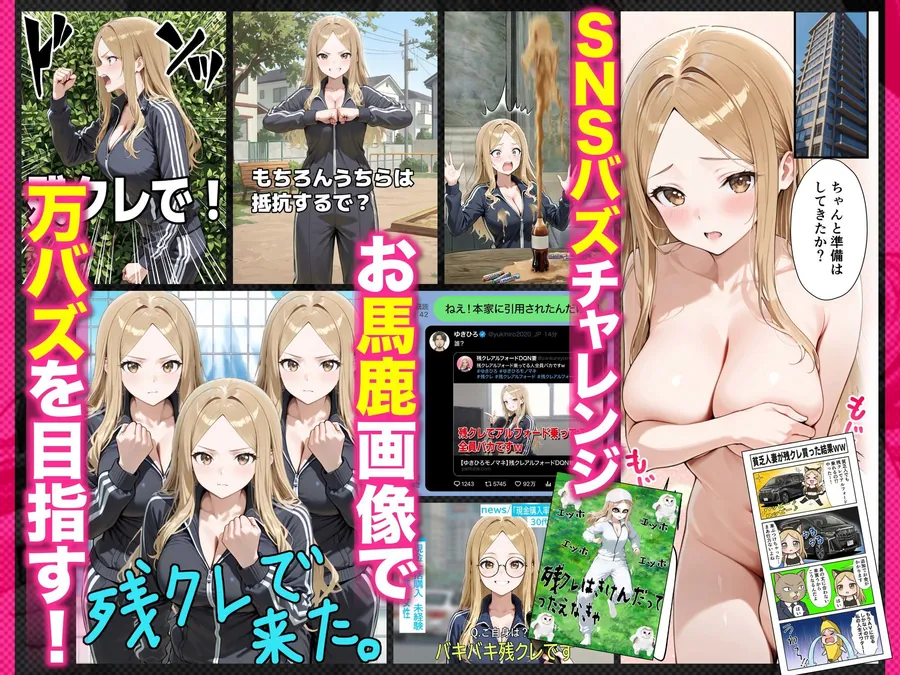 【エロ同人漫画】残クレアルフォード元ヤン人妻（32歳3人子持ちママ）NTR PART3（SNSバズチャレンジ編）-6枚目